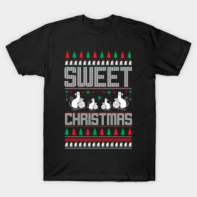 Sweet Christmas Ugly Christmas Sweater, Shirts & Gifts T-Shirt by LillyDesigns